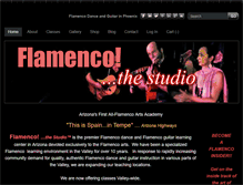 Tablet Screenshot of flamencothestudio.com